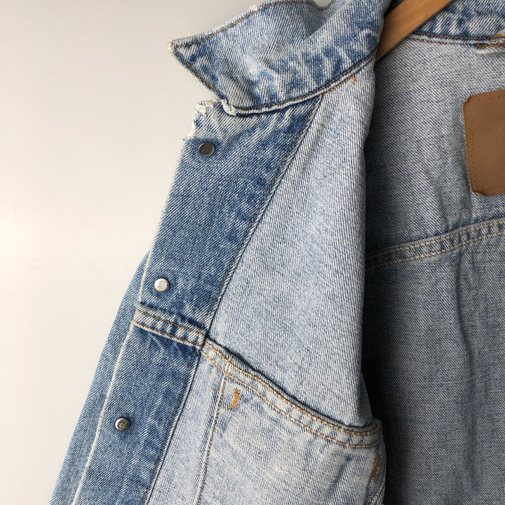 90'S Levi's 70507-4890 denim jacket, denim jacket, made in USA, men's XL size, vintage cotton blue type Vintage Second Hand