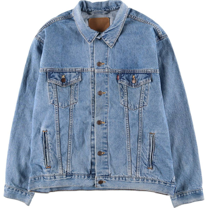 90'S Levi's denim jacket, denim jacket, made in the USA, men's XL size, vintage cotton blue type Vintage Second Hand