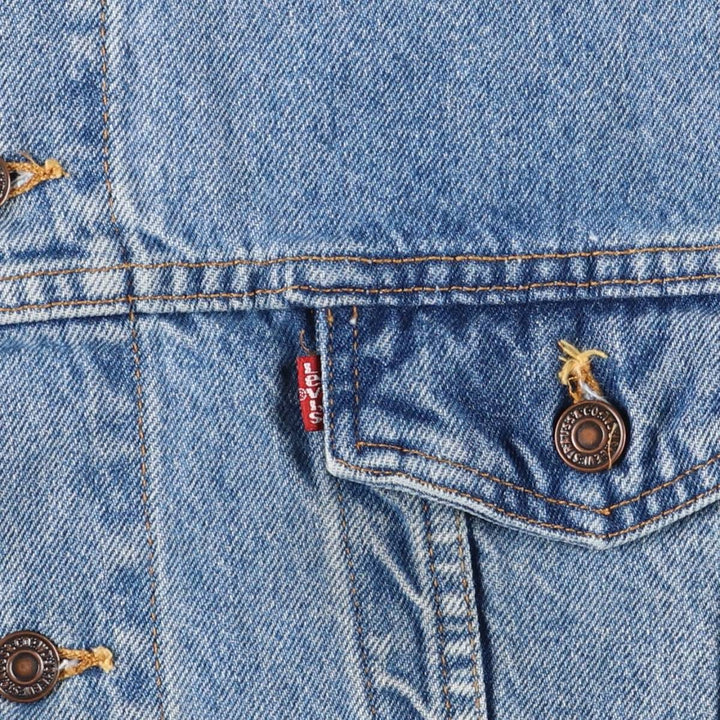 90'S Levi's denim jacket, denim jacket, made in the USA, men's XL size, vintage cotton blue type Vintage Second Hand