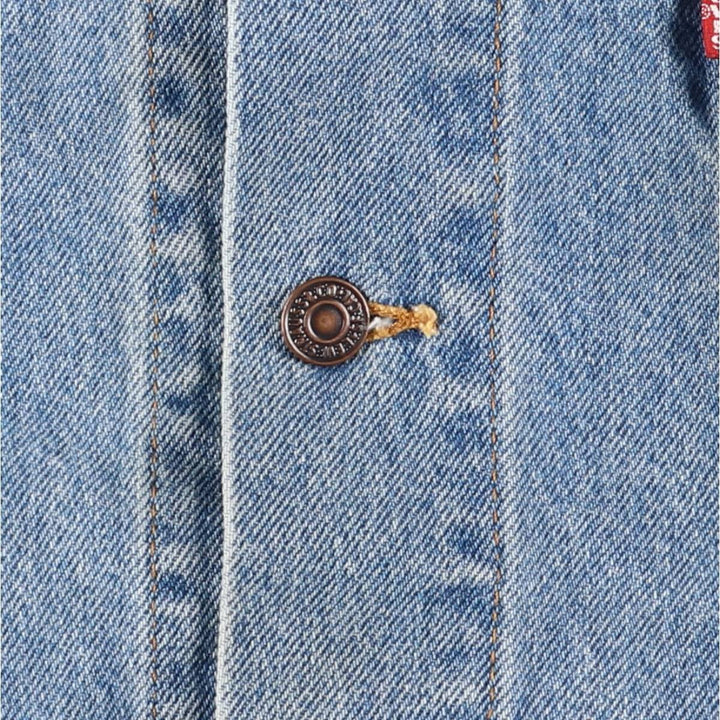 90'S Levi's denim jacket, denim jacket, made in the USA, men's XL size, vintage cotton blue type Vintage Second Hand