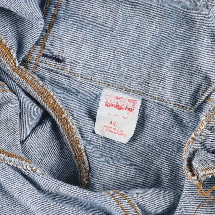 90'S Levi's 71506-0216 Denim Jacket, Made in USA, Men's Size L, Vintage cotton blue type Vintage Second Hand