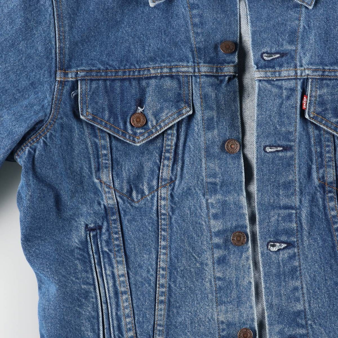 90'S Levi's 71506-0216 Denim Jacket, Made in USA, Men's Size L, Vintage cotton blue type Vintage Second Hand