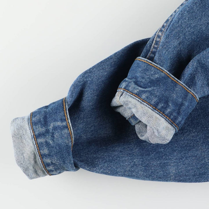 90'S Levi's 71506-0216 Denim Jacket, Made in USA, Men's Size L, Vintage cotton blue type Vintage Second Hand
