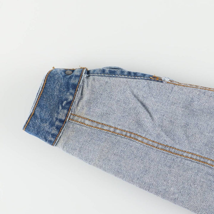 90'S Levi's 71506-0216 Denim Jacket, Made in USA, Men's Size L, Vintage cotton blue type Vintage Second Hand