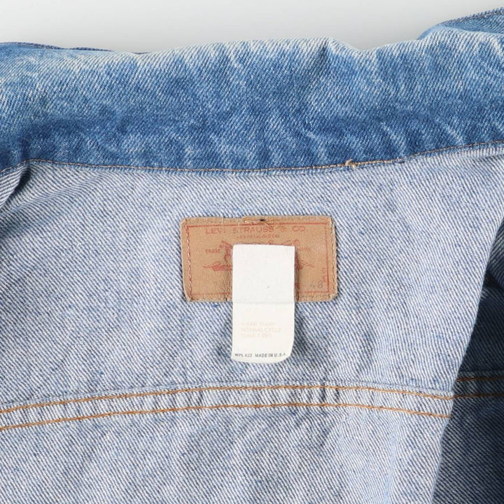 Vintage Levi's 70505-0213 denim jacket, made in the USA, size XXL. cotton blue type Vintage Second Hand