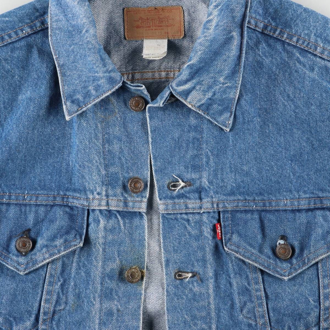Vintage Levi's 70505-0213 denim jacket, made in the USA, size XXL. cotton blue type Vintage Second Hand