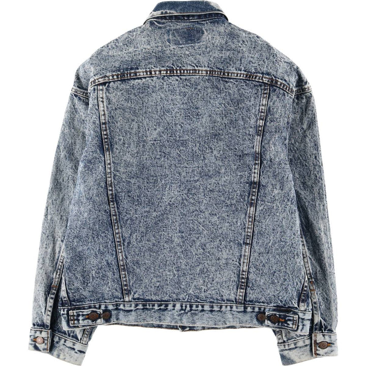 Levi's 70507-0227 Chemical Wash Denim Jacket, Made in the USA, Men's Size L cotton blue type Vintage Second Hand