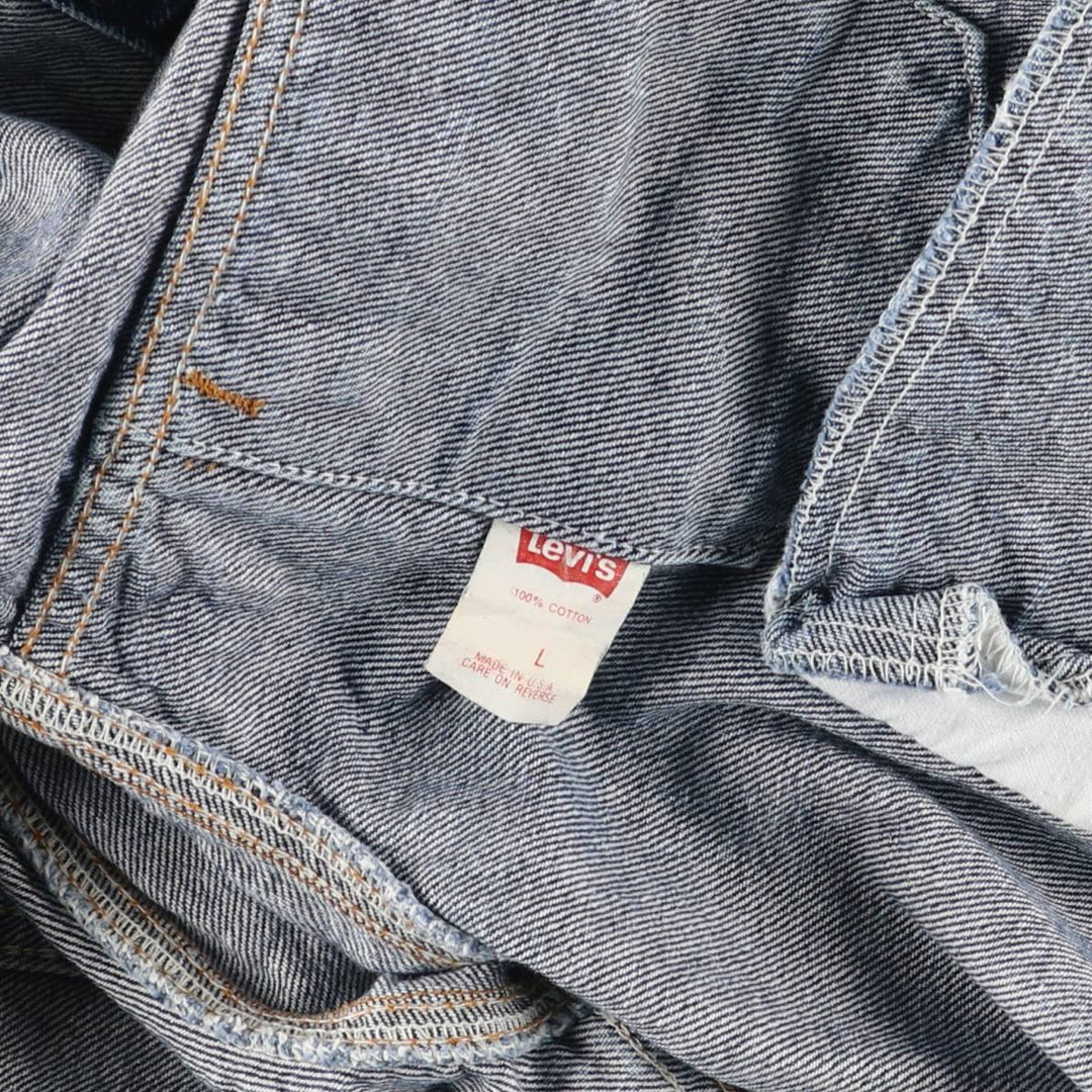 Levi's 70507-0227 Chemical Wash Denim Jacket, Made in the USA, Men's Size L cotton blue type Vintage Second Hand