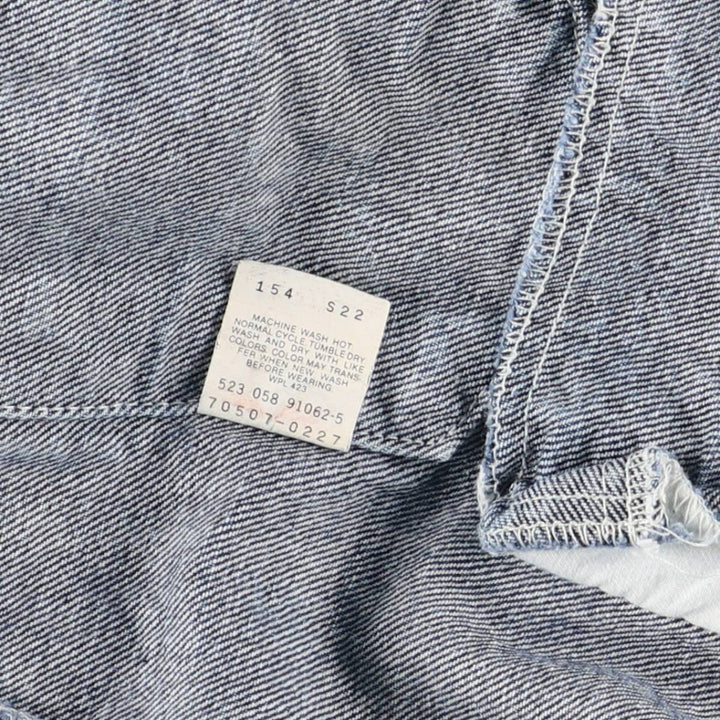 Levi's 70507-0227 Chemical Wash Denim Jacket, Made in the USA, Men's Size L cotton blue type Vintage Second Hand