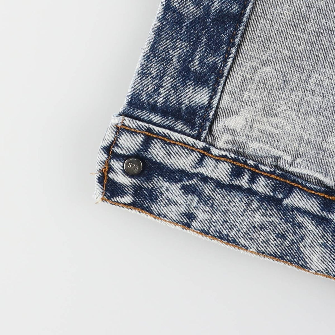 Levi's 70507-0227 Chemical Wash Denim Jacket, Made in the USA, Men's Size L cotton blue type Vintage Second Hand