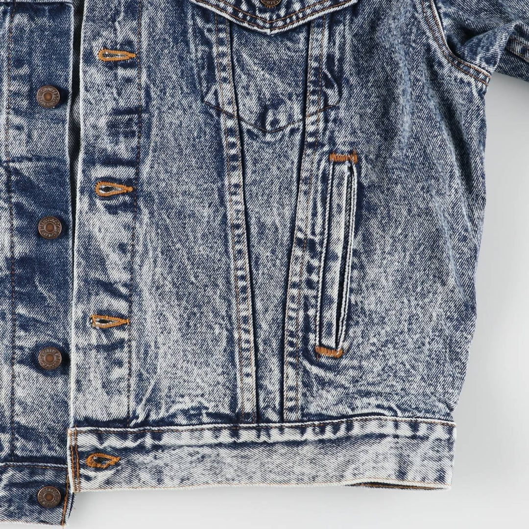 Levi's 70507-0227 Chemical Wash Denim Jacket, Made in the USA, Men's Size L cotton blue type Vintage Second Hand
