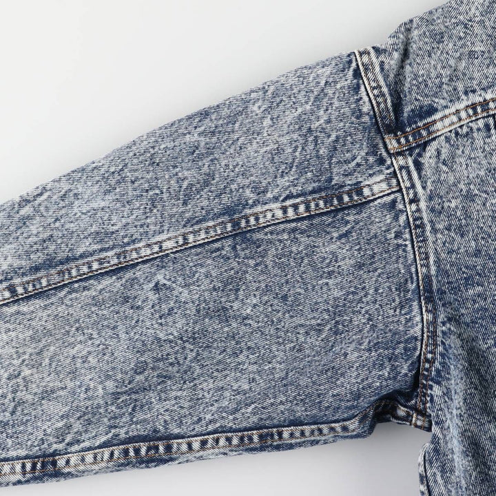 Levi's 70507-0227 Chemical Wash Denim Jacket, Made in the USA, Men's Size L cotton blue type Vintage Second Hand