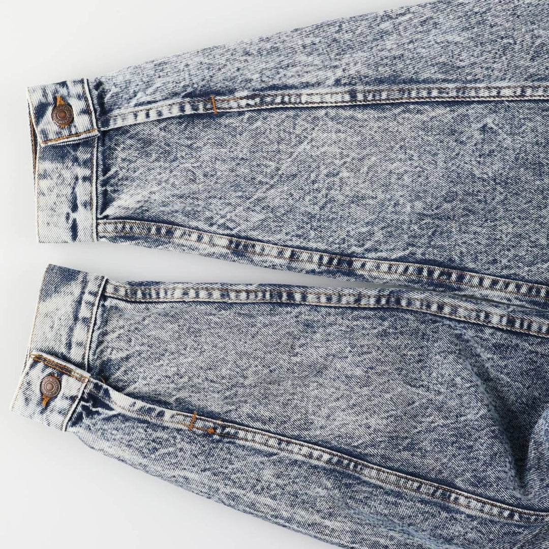 Levi's 70507-0227 Chemical Wash Denim Jacket, Made in the USA, Men's Size L cotton blue type Vintage Second Hand