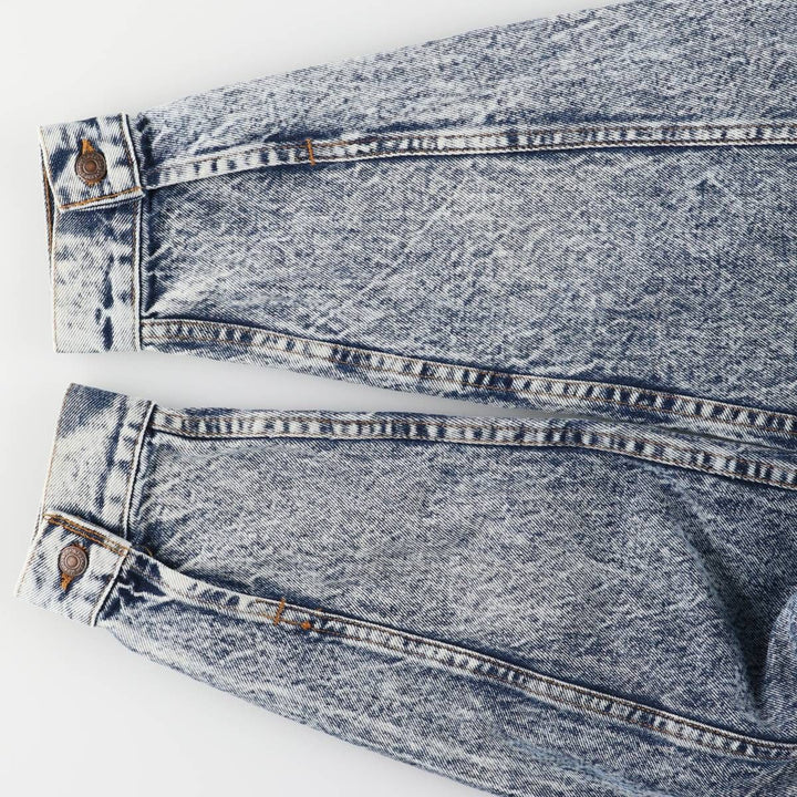 Levi's 70507-0227 Chemical Wash Denim Jacket, Made in the USA, Men's Size L cotton blue type Vintage Second Hand