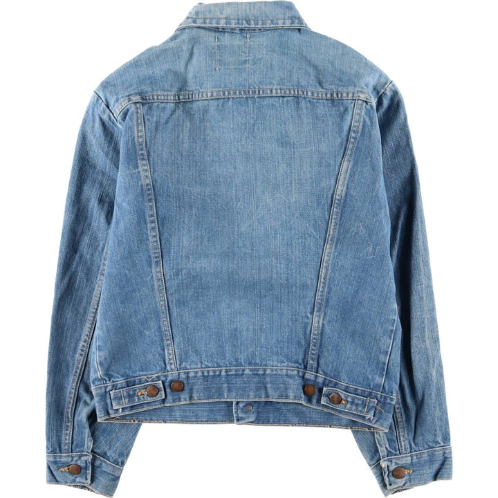 Vintage 1970'S Wrangler denim jacket with black tag, made in the USA, size M, men's size. unclear blue type Vintage Second Hand