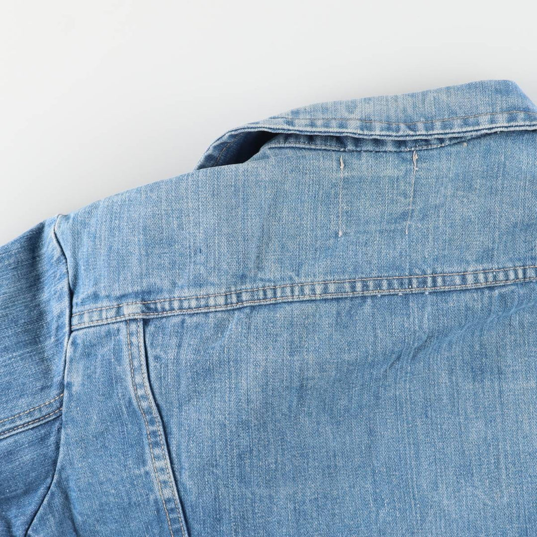 Vintage 1970'S Wrangler denim jacket with black tag, made in the USA, size M, men's size. unclear blue type Vintage Second Hand