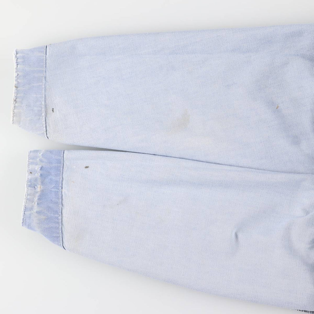 Vintage 1980'S Big B Brotherhood denim coverall, made in Canada, size L, men's unclear Blue type light blue Vintage Second Hand