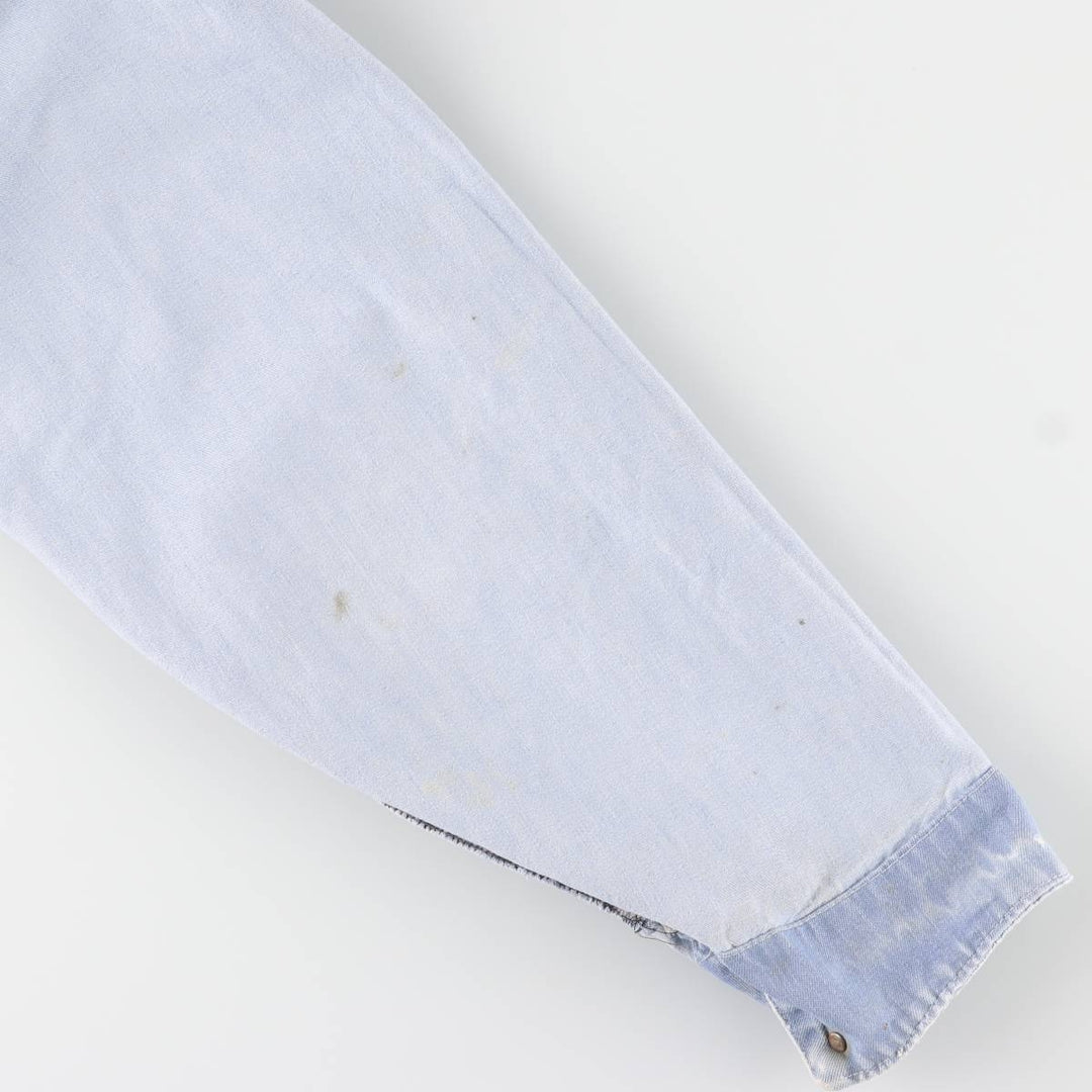 Vintage 1980'S Big B Brotherhood denim coverall, made in Canada, size L, men's unclear Blue type light blue Vintage Second Hand