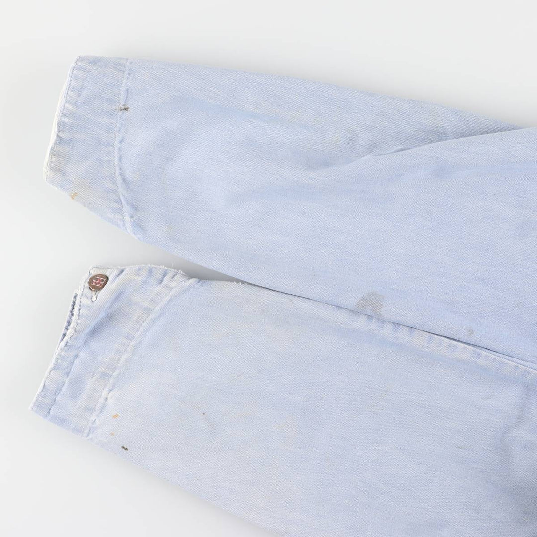 Vintage 1980'S Big B Brotherhood denim coverall, made in Canada, size L, men's unclear Blue type light blue Vintage Second Hand