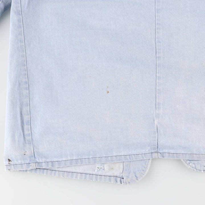 Vintage 1980'S Big B Brotherhood denim coverall, made in Canada, size L, men's unclear Blue type light blue Vintage Second Hand