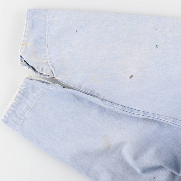 Vintage 1980'S Big B Brotherhood denim coverall, made in Canada, size L, men's unclear Blue type light blue Vintage Second Hand