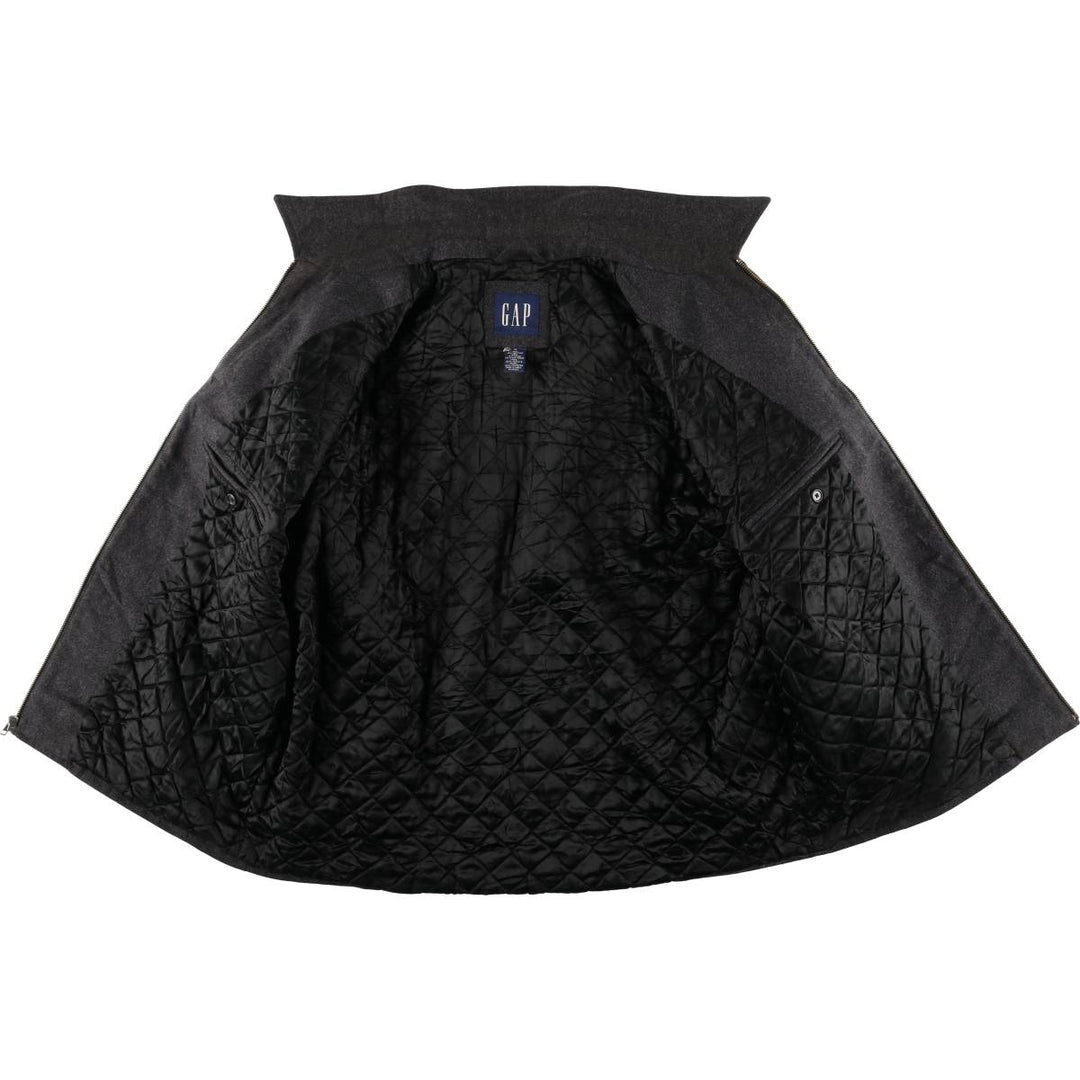 90'S GAP Vintage Padded Wool Sports Jacket, Men's XL Recycled wool Charcoal Vintage Second Hand