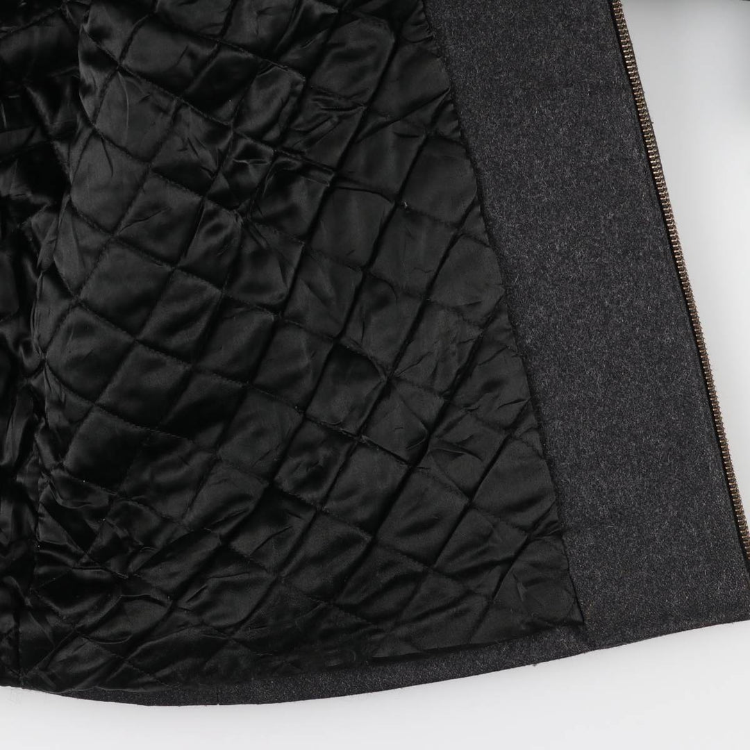 90'S GAP Vintage Padded Wool Sports Jacket, Men's XL Recycled wool Charcoal Vintage Second Hand