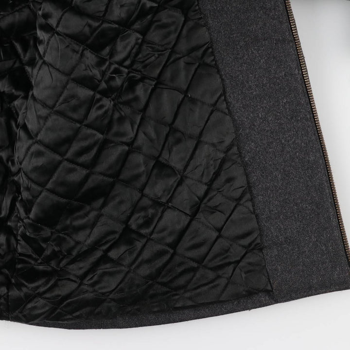 90'S GAP Vintage Padded Wool Sports Jacket, Men's XL Recycled wool Charcoal Vintage Second Hand