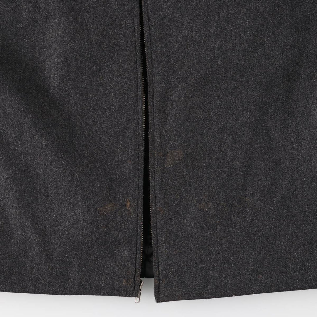 90'S GAP Vintage Padded Wool Sports Jacket, Men's XL Recycled wool Charcoal Vintage Second Hand