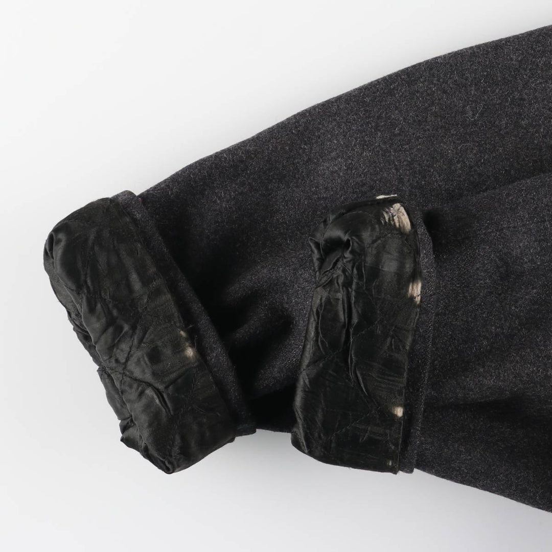 90'S GAP Vintage Padded Wool Sports Jacket, Men's XL Recycled wool Charcoal Vintage Second Hand