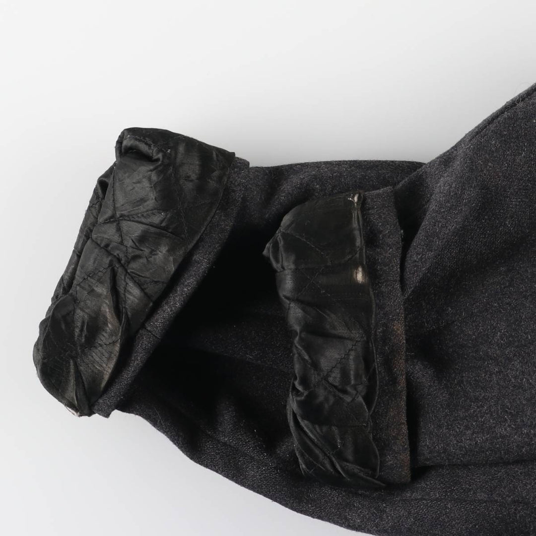 90'S GAP Vintage Padded Wool Sports Jacket, Men's XL Recycled wool Charcoal Vintage Second Hand