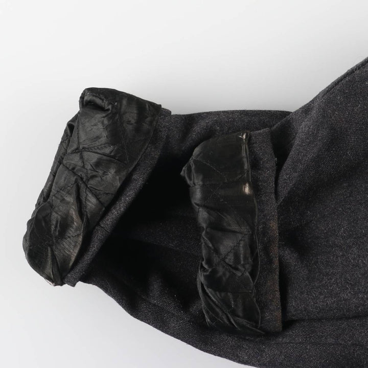 90'S GAP Vintage Padded Wool Sports Jacket, Men's XL Recycled wool Charcoal Vintage Second Hand