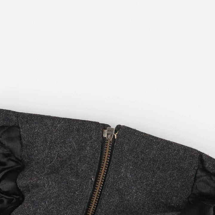 90'S GAP Vintage Padded Wool Sports Jacket, Men's XL Recycled wool Charcoal Vintage Second Hand