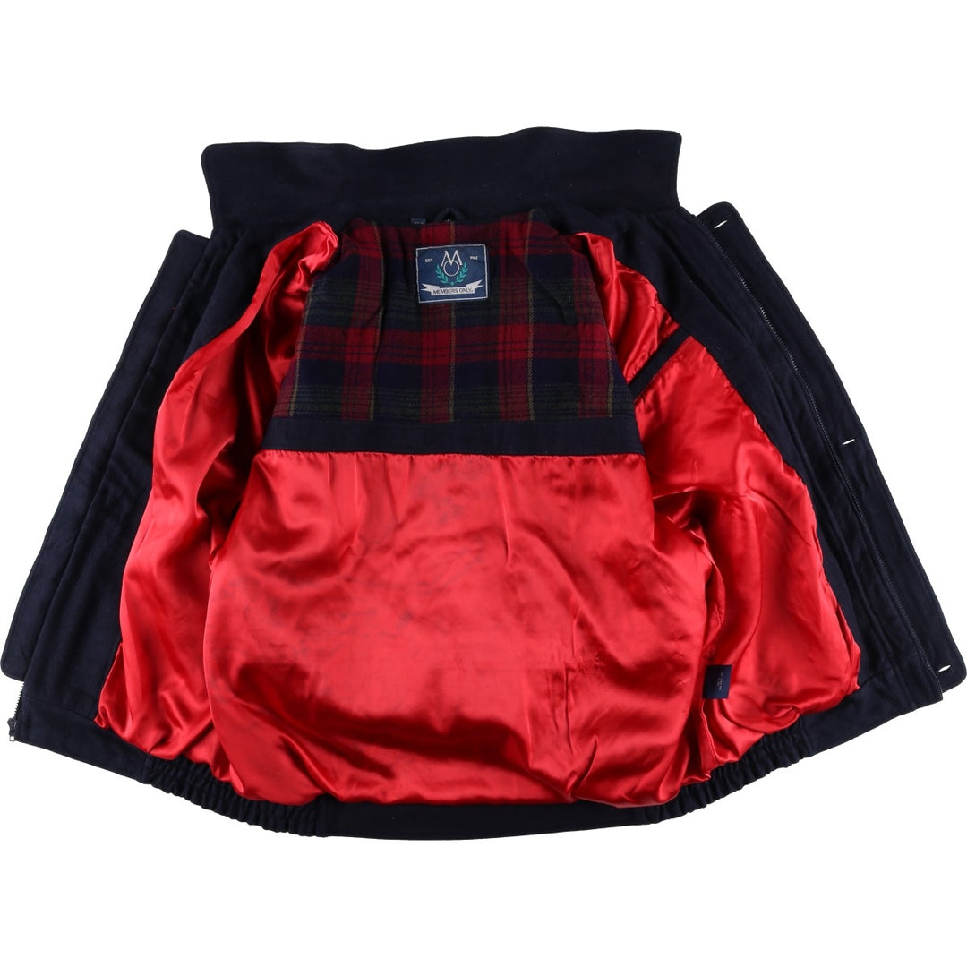 Members Only Wool Jacket, Men's Size XL wool navy blue type Vintage Second Hand