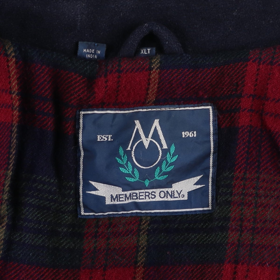 Members Only Wool Jacket, Men's Size XL wool navy blue type Vintage Second Hand
