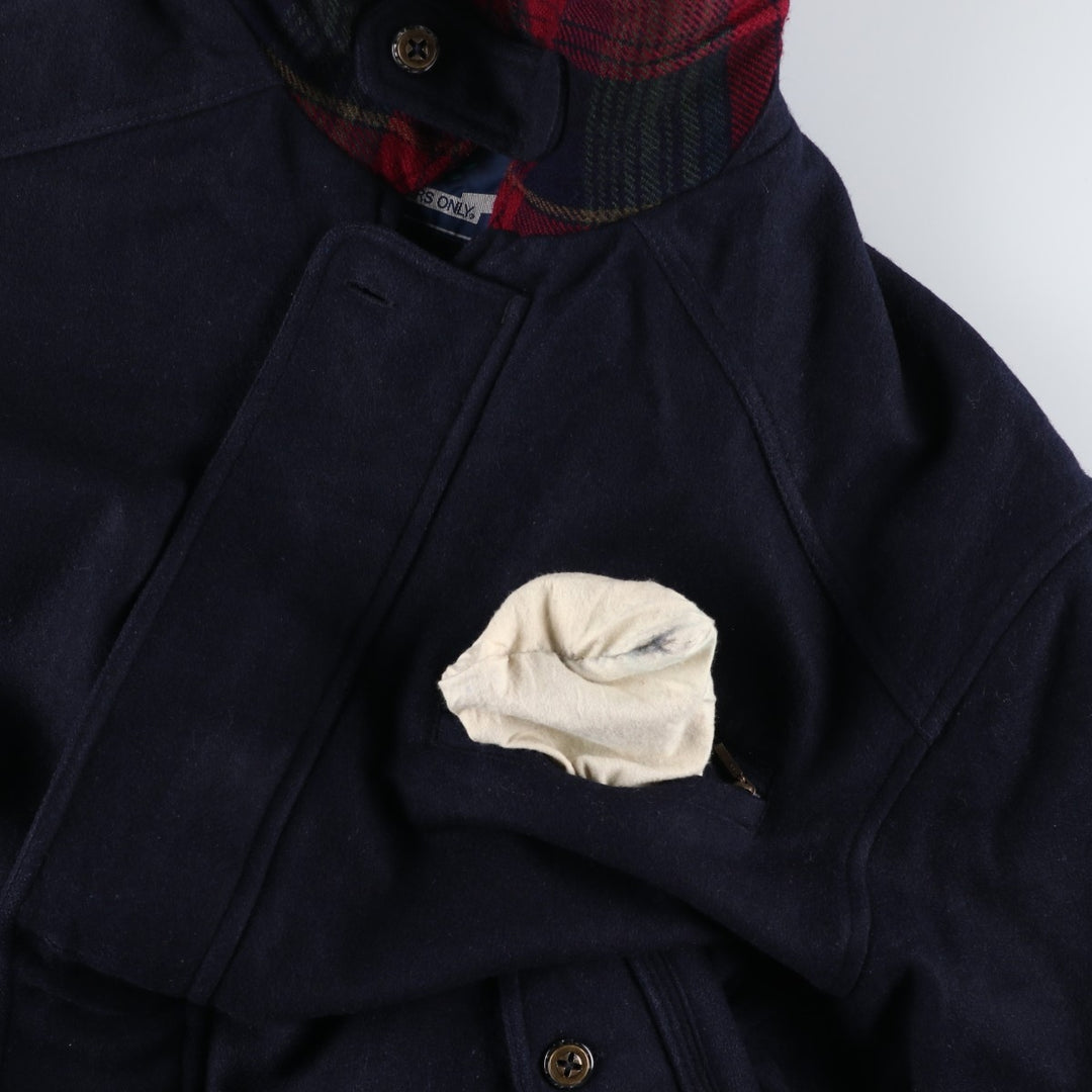Members Only Wool Jacket, Men's Size XL wool navy blue type Vintage Second Hand
