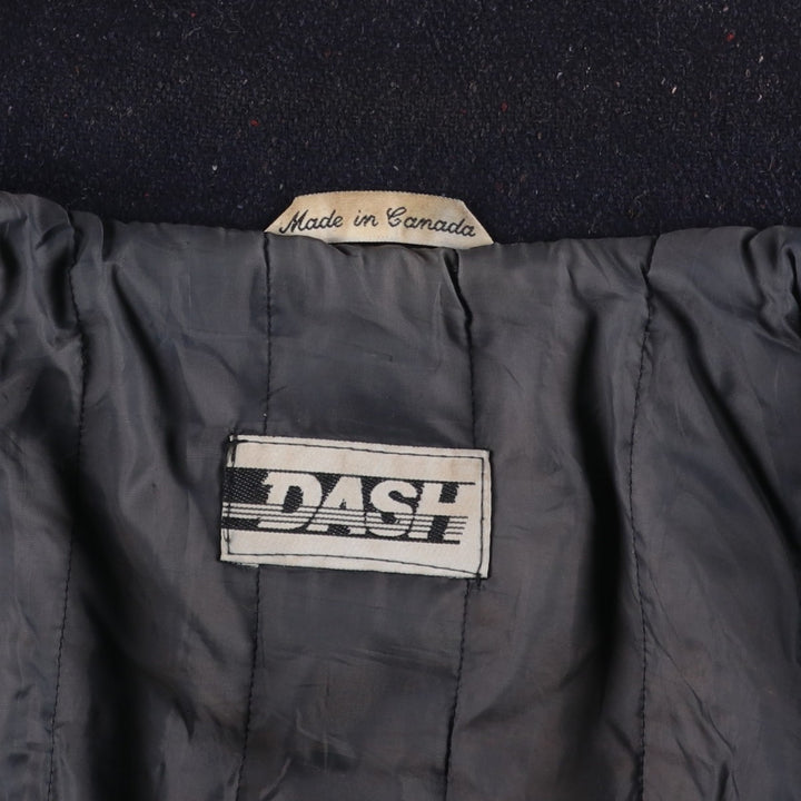 DASH Padded Wool Blouson, Made in Canada, Men's Size XL unclear navy blue type Vintage Second Hand