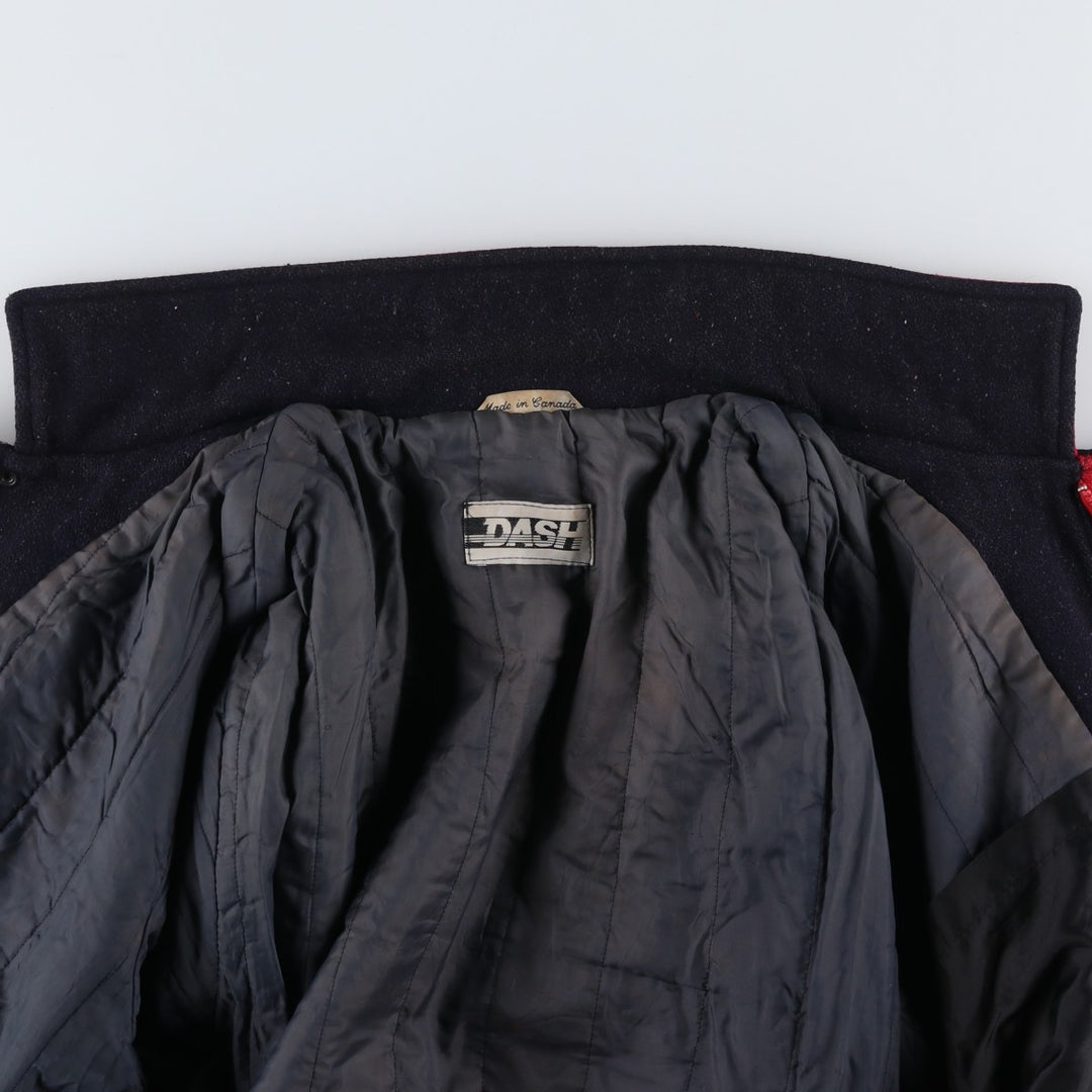 DASH Padded Wool Blouson, Made in Canada, Men's Size XL unclear navy blue type Vintage Second Hand