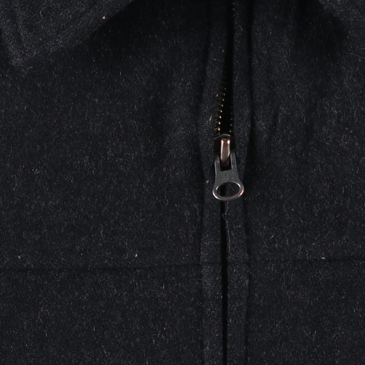 90'S GAP Vintage Padded Wool Jacket, Men's Size Medium Recycled wool black type Vintage Second Hand