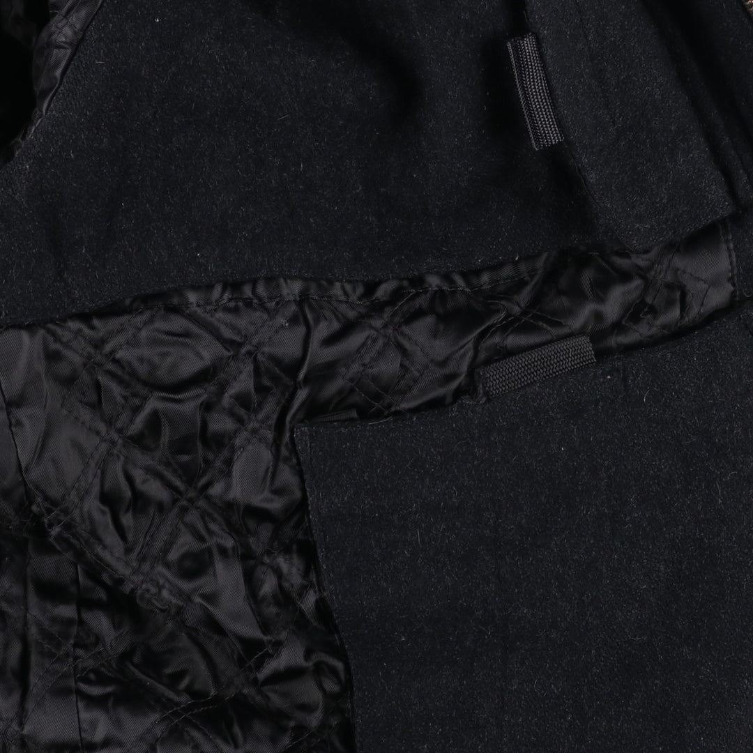 90'S GAP Vintage Padded Wool Jacket, Men's Size Medium Recycled wool black type Vintage Second Hand