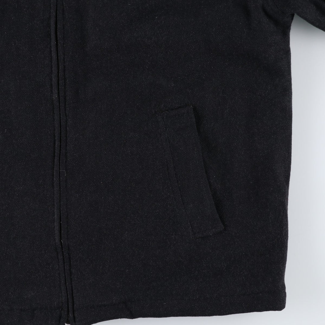 90'S GAP Vintage Padded Wool Jacket, Men's Size Medium Recycled wool black type Vintage Second Hand