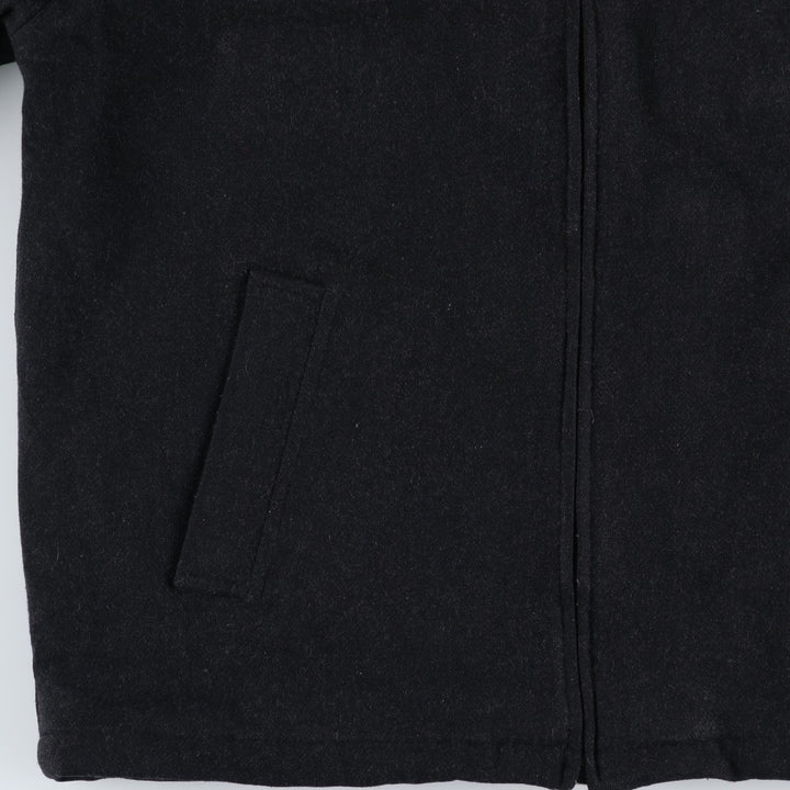 90'S GAP Vintage Padded Wool Jacket, Men's Size Medium Recycled wool black type Vintage Second Hand