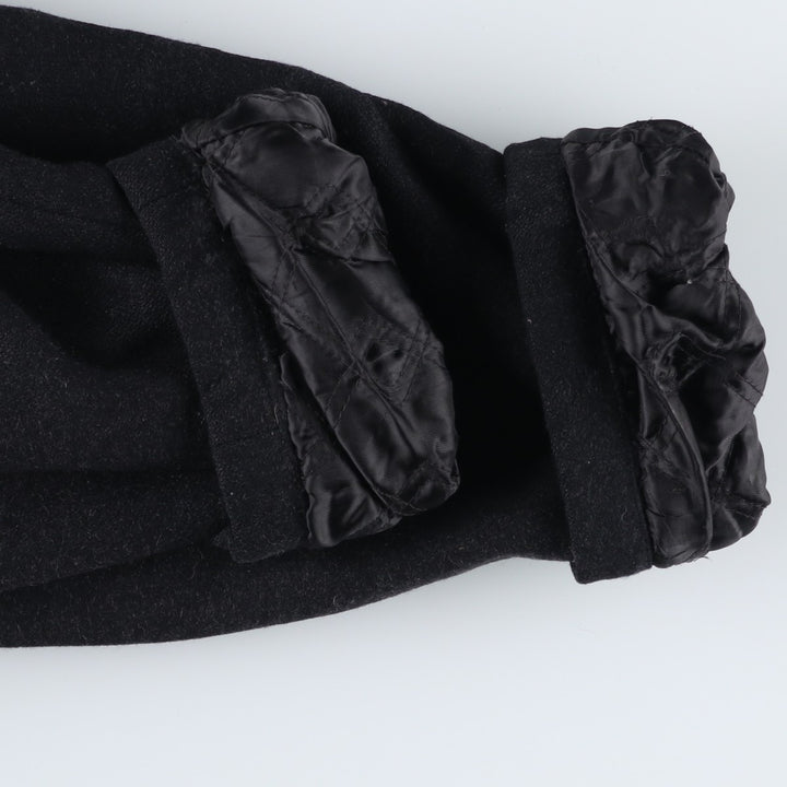 90'S GAP Vintage Padded Wool Jacket, Men's Size Medium Recycled wool black type Vintage Second Hand