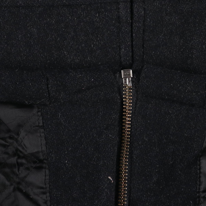 90'S GAP Vintage Padded Wool Jacket, Men's Size Medium Recycled wool black type Vintage Second Hand