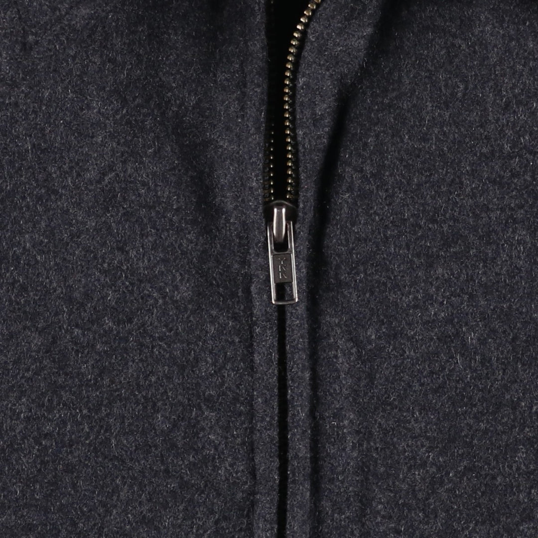 90'S GAP Vintage Padded Wool Jacket, Men's XL Recycled wool Charcoal Vintage Second Hand