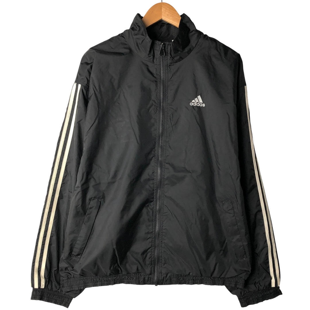 90'S Adidas Team Nylon Jacket, Men's, Size L, Vintage Nylon black type Vintage Second Hand