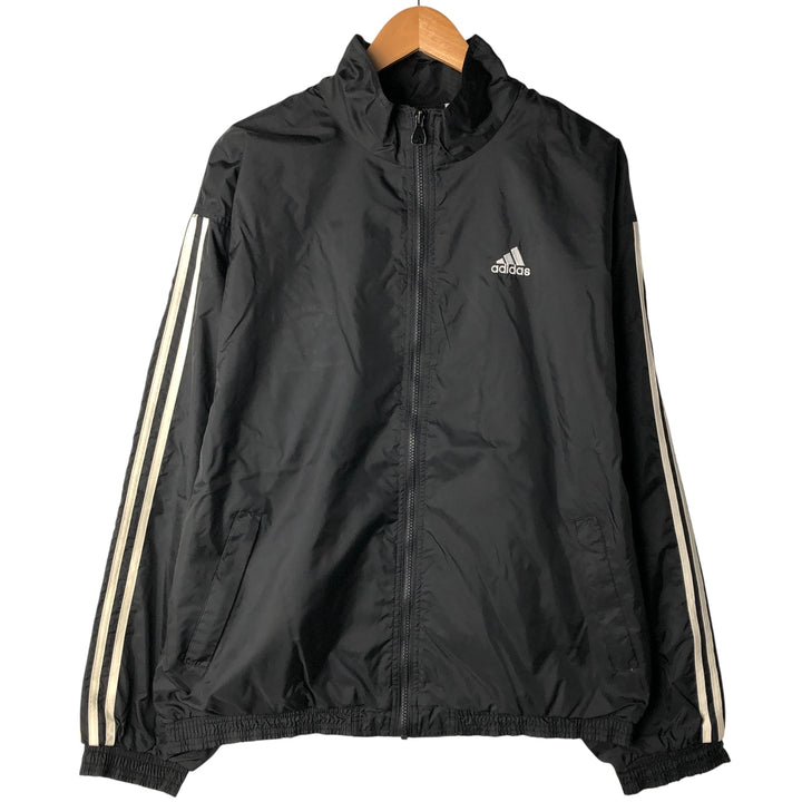 90'S Adidas Team Nylon Jacket, Men's, Size L, Vintage Nylon black type Vintage Second Hand