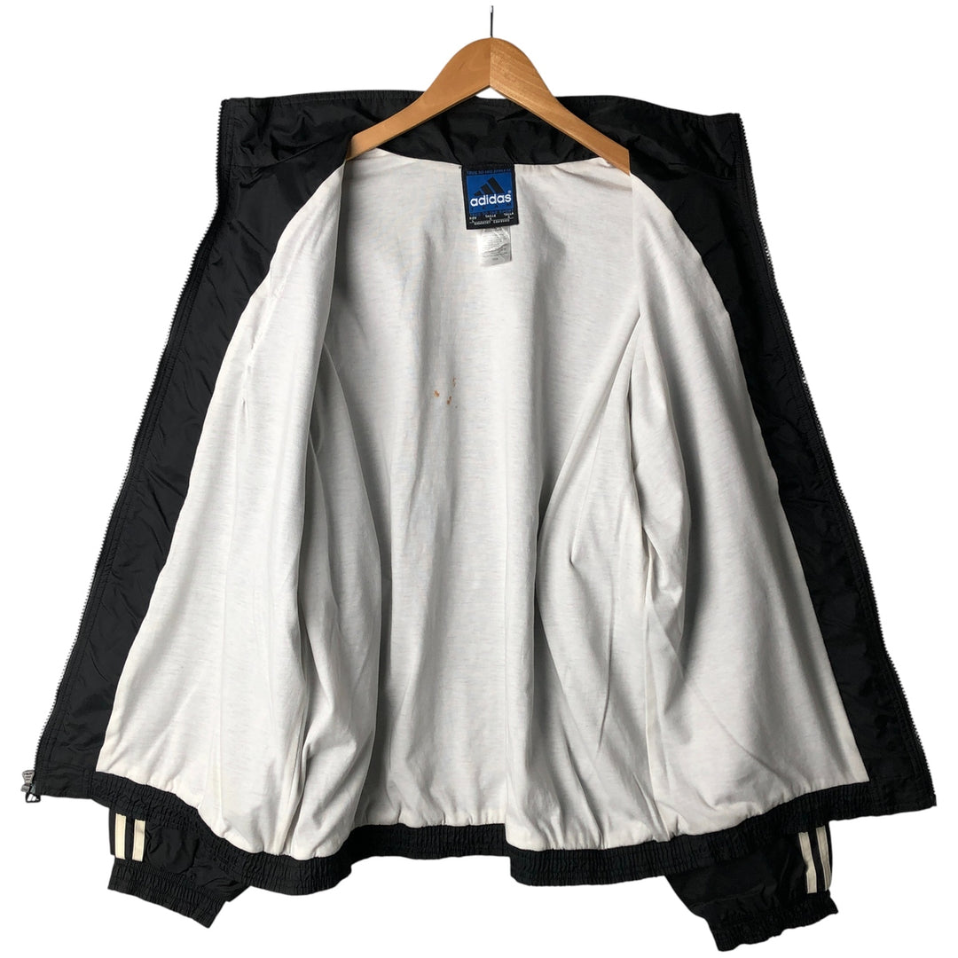 90'S Adidas Team Nylon Jacket, Men's, Size L, Vintage Nylon black type Vintage Second Hand