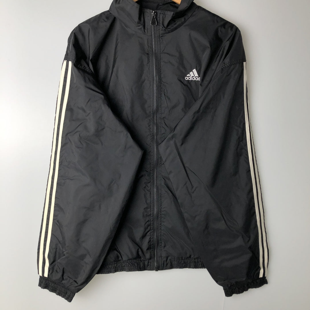 90'S Adidas Team Nylon Jacket, Men's, Size L, Vintage Nylon black type Vintage Second Hand