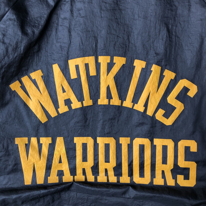 1970'S Champion Coach Jacket with Back Print, College Runner's Tag, Men's Size L unclear black type Vintage Second Hand